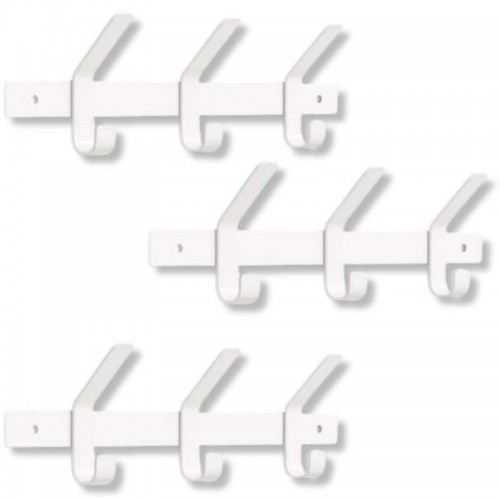 CABIDE C/3 GANCHOS DUPLOS BRANCO BRASF