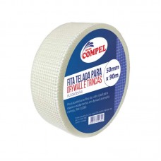 16609 - FITA TELADA VEDA TRINCA/FISSURA ADESIVA 50MMX90MT COMPEL