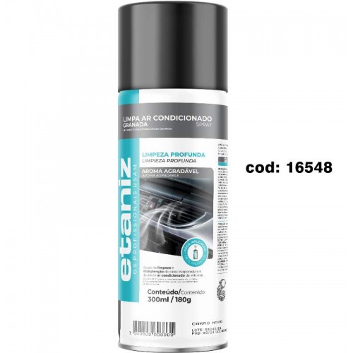 LIMPA AR CONDICIONADO GRANADA CARRO NOVO SPRAY 300ML/180G ETANIZ 48106