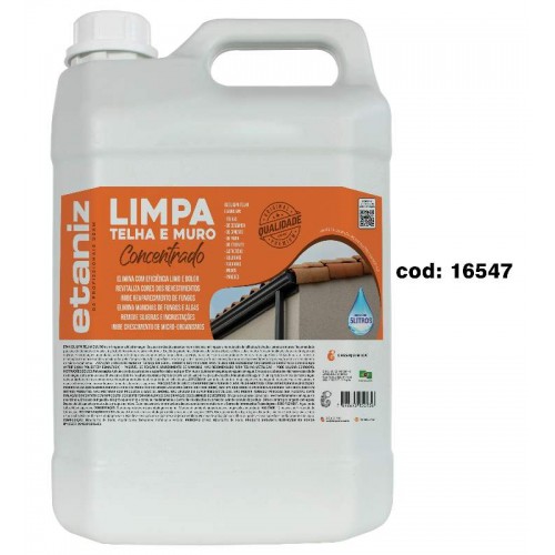 LIMPA TELHA E MURO CONCENTRADO 5 LITROS 47072 ETANIZ