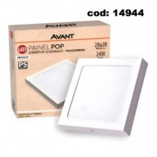 14944 - PAINEL SOBR.LED QUAD.24W 30CM POP 6500K 