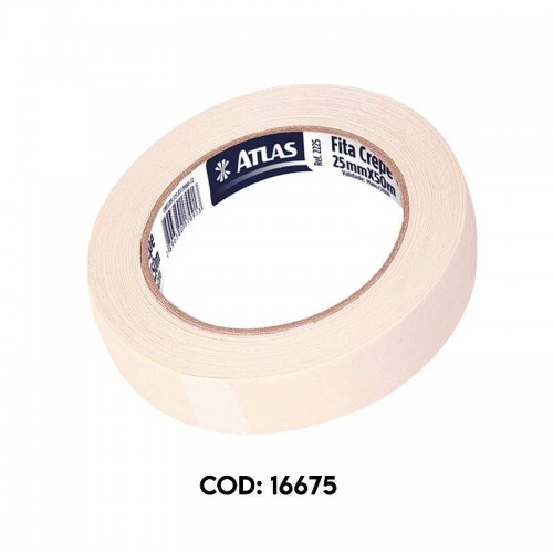 FITA CREPE USO GERAL 24MMX50M ATLAS