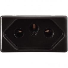 16694 - MODULO LIZ TOMADA 10A BLACK GRAFITE 57215030 TRAMONTINA 