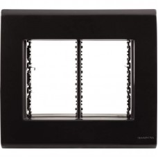 16677 - PLACA LIZ 4X4 BLACK GRAFITE 6 MODULOS 57106078 TRAMONTINA