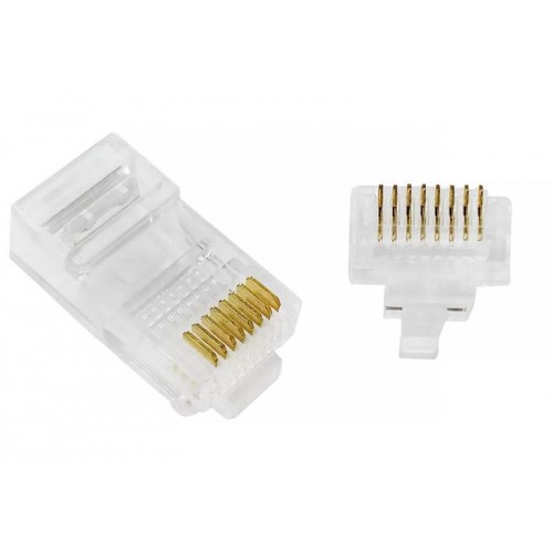 PLUG MODULAR RJ45 (8X8) DE PASSAGEM NWT
