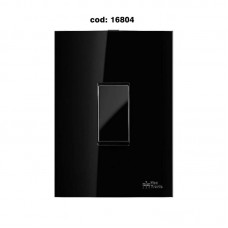 16804 - CONJUNTO ON BLACK 4X2 C/PLACA 1 PARALELO VERTICAL 81277V MECTRONIC