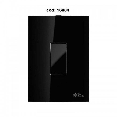 CONJUNTO ON BLACK 4X2 C/PLACA 1 PARALELO VERTICAL 81277V MECTRONIC