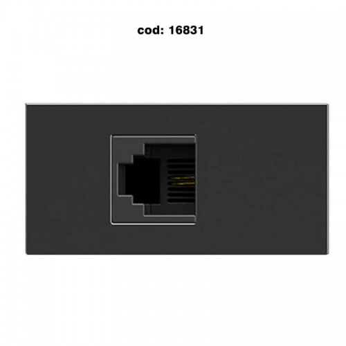 MODULO ON BLACK P/TOMADA TELEFONE RJ11-41406 MECTRONIC