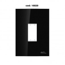 16820 - PLACA ON BLACK 4X2 1 MODULO VERTICAL 82213 MECTRONIC