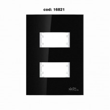 16821 - PLACA ON BLACK 4X2 2 MODULOS DISTANCIADOS 82216 MECTRONIC