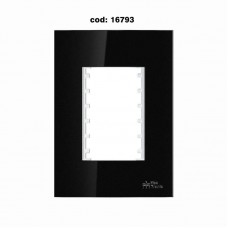 16793 - PLACA ON BLACK 4X2 3 MODULOS 82215 MECTRONIC