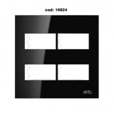 16824 - PLACA ON BLACK 4X4 4 MODULOS DISTANCIADOS 82221 MECTRONIC