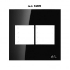 16823 - PLACA ON BLACK 4X4 4 MODULOS 82219 MECTRONIC