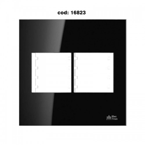 PLACA ON BLACK 4X4 4 MODULOS 82219 MECTRONIC