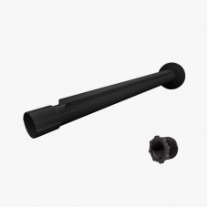 16662 - BRACO CHUVEIRO ABS BLACK 30CM REBOUÇAS BLISTER