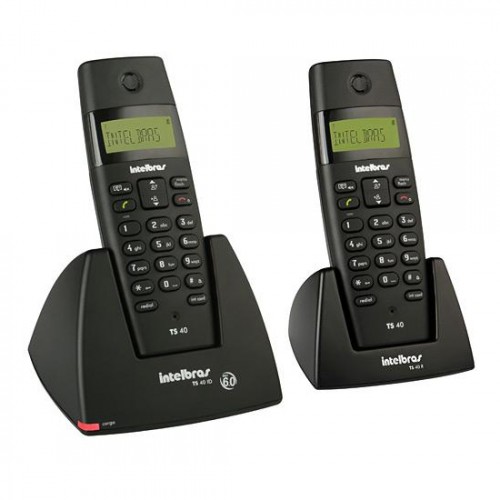 TELEFONE S/FIO TS40 RAMAL PT INTELBRAS