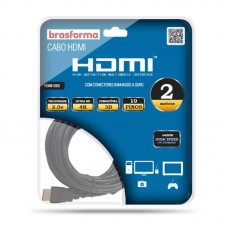 3142 - Cabo HDMI 2.0 4K 2mts - Brasforma