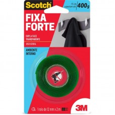 5985 - Fita Dupla Face Scotch Fixa Forte Transparente 12MM X 2MT - 3M