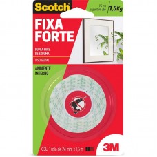 5988 - Fita Dupla Face Scotch Fixa Forte Espuma 24MM X 1,5M (Banana) -3M 